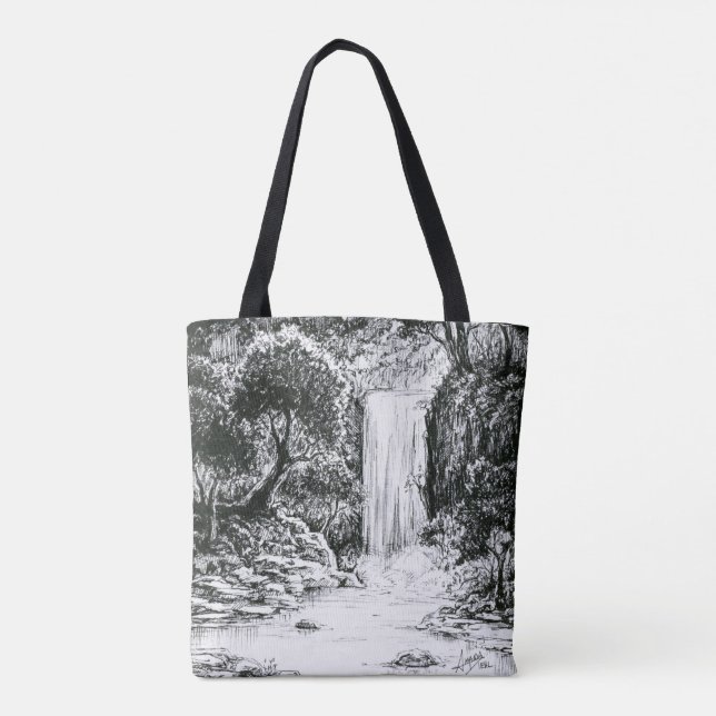 Tote Bag Octobre 2018 Jour 21 - Cascade dans les bois (Dos)