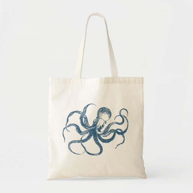 Tote Bag octopus_blue (Devant)