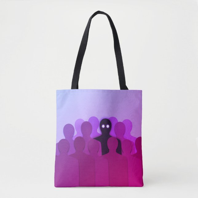Tote Bag Oddity Surreal Pink esthétique Weirdo (Devant)