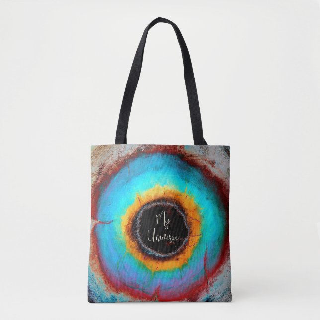 Tote Bag Oeil cosmique Ethérée Universum Art Abstrait Vibra (Devant)