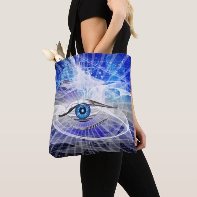 Tote Bag Oeil cosmique mystique (De près)