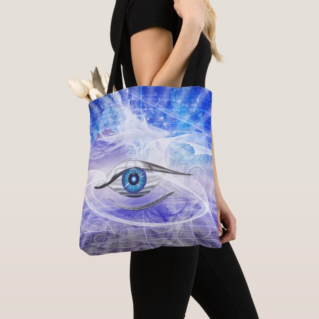 Tote Bag Oeil cosmique mystique (De près)