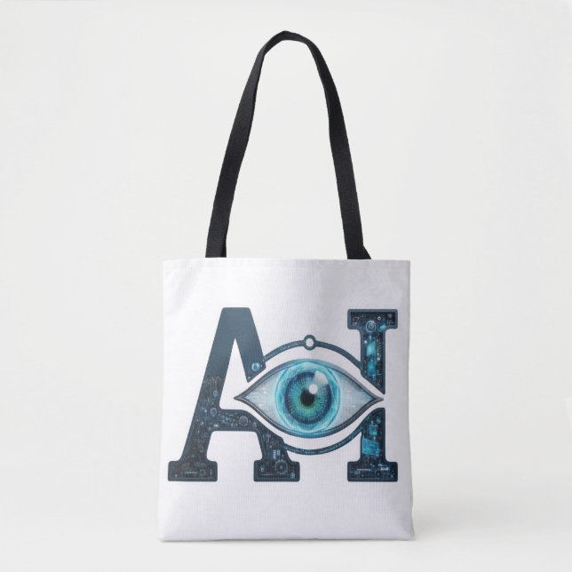 Tote Bag Œil de l'IA (Devant)