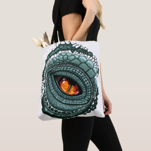 Tote Bag Œil de prédateur reptile primitif