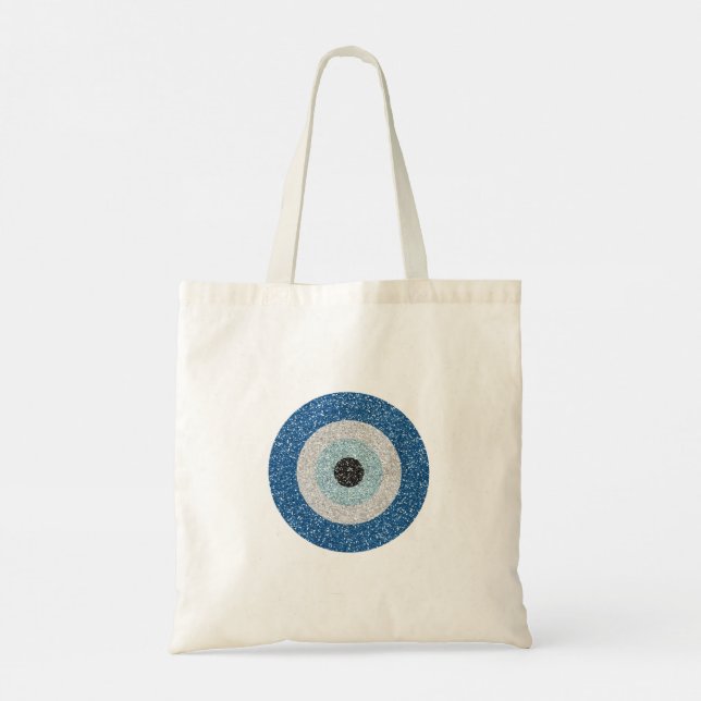 Tote Bag Oeil mal - oeil bleu (Dos)