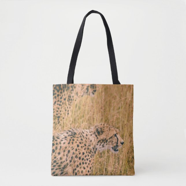 TOTE BAG OEIL SUR LA CIBLE - PHOTO D'ANIMAUX DE LEOPARD (Devant)