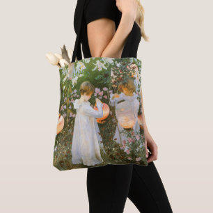 Tote Bag Œillet, Lys, Lys, Rose de John Singer Sargent