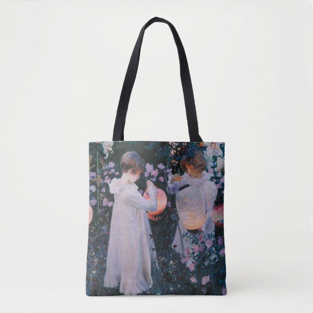 Tote Bag Œillet Lys Lys Rose John Singer Sargent Art (Devant)