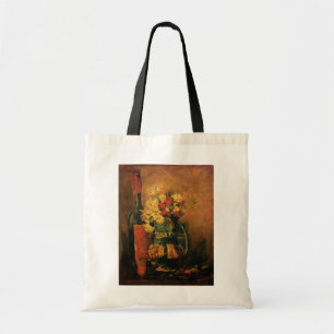 Tote Bag Oeillets, Roses et une bouteille de Vincent van Go