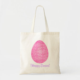 Tote Bag Oeuf de pâques assez rose