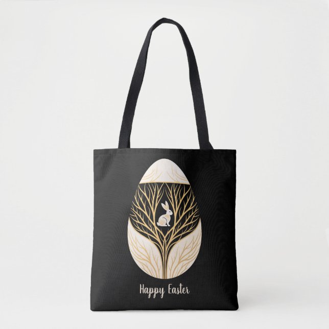 Tote Bag œuf de Pâques décoratif (Devant)