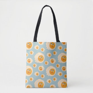 Tote Bag Oeufs de caricature Motif nourriture mûre