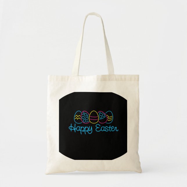 Tote Bag Oeufs de néon - (Devant)