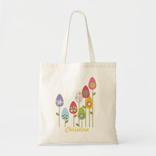 Tote Bag Oeufs de Pâques (Devant)