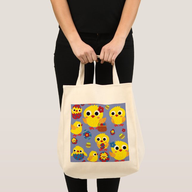 Tote Bag OEufs de Pâques de Hatch Retro (Devant (produit))
