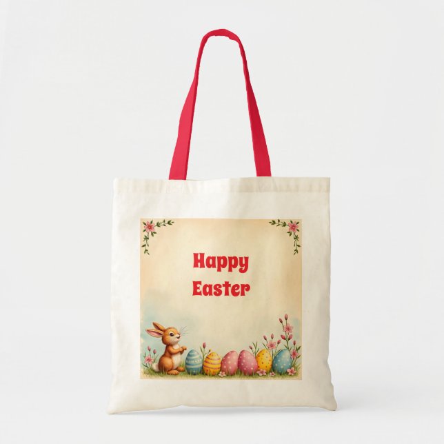 Tote Bag Oeufs De Pâques Et Petite Collection Populaire De  (Devant)