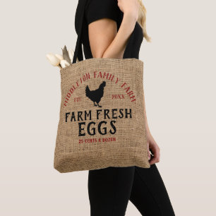Tote Bag Oeufs frais de ferme