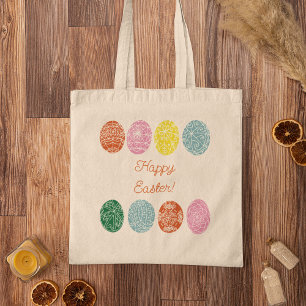 Tote Bag Oeufs ukrainiens Pysanky Décorés Joyeux Pâques