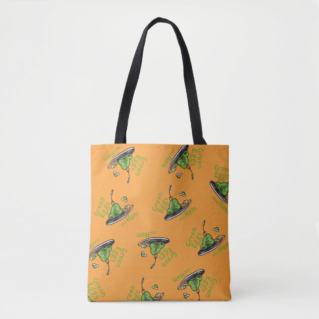 Tote Bag Œufs verts et jambon sur le motif (Devant)