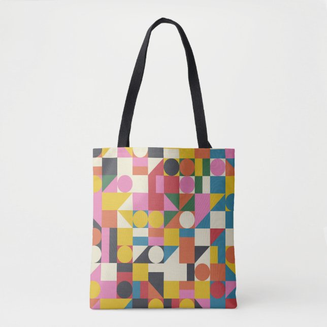 Tote Bag OEuvre Bauhaus : composition géométrique abstraite (Devant)