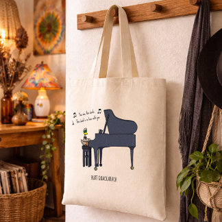 Tote Bag Œuvre d'art de Burt Quackarach Canard Joueur de Pi