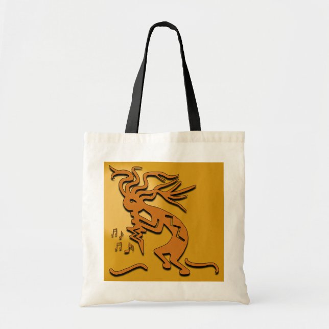 Tote Bag Œuvre d'art musicien Kokopelli (Devant)