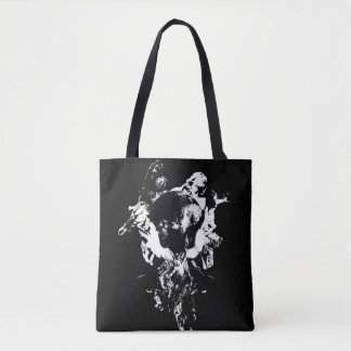 Tote Bag OEuvre d'art originale #3 Noir et blanc