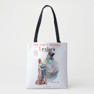 Tote Bag Œuvre d'art vintage patriotique de Lady Liberty su