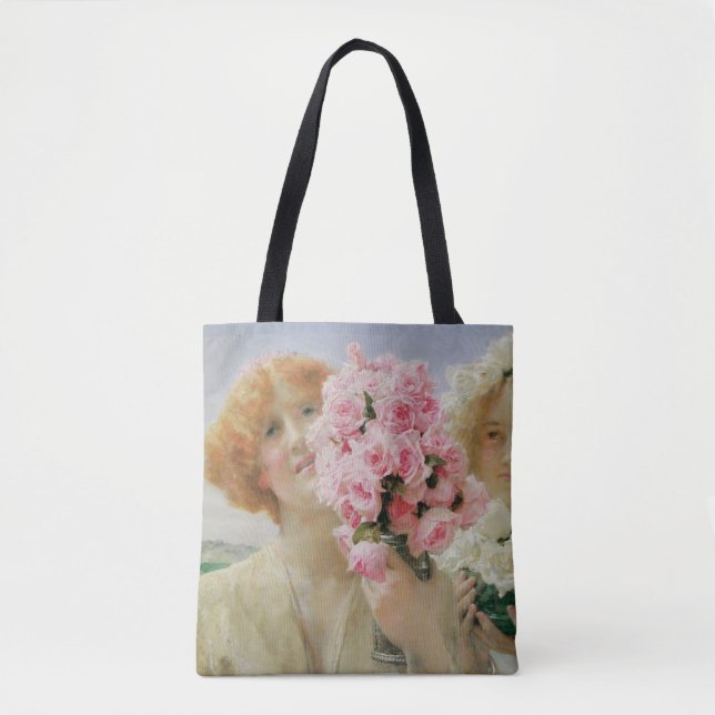 Tote Bag Offrande d'été par Sir Lawrence Alma-Tadema (Devant)