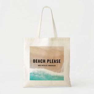 Tote Bag Offre de plage océanique été drôle typographie