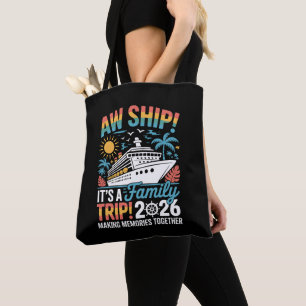 Tote Bag Oh bateau c'est un voyage en famille 2026 Croisièr