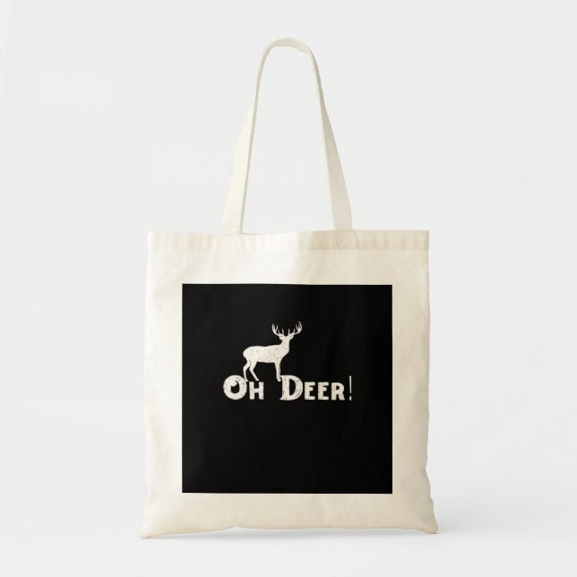 Tote Bag Oh Cerf Style Graphique Propre (Devant)