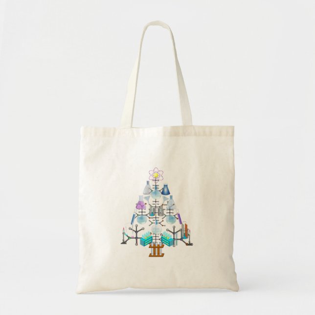 Tote Bag Oh Chemist Tree, Oh Christmas Tree (Devant)
