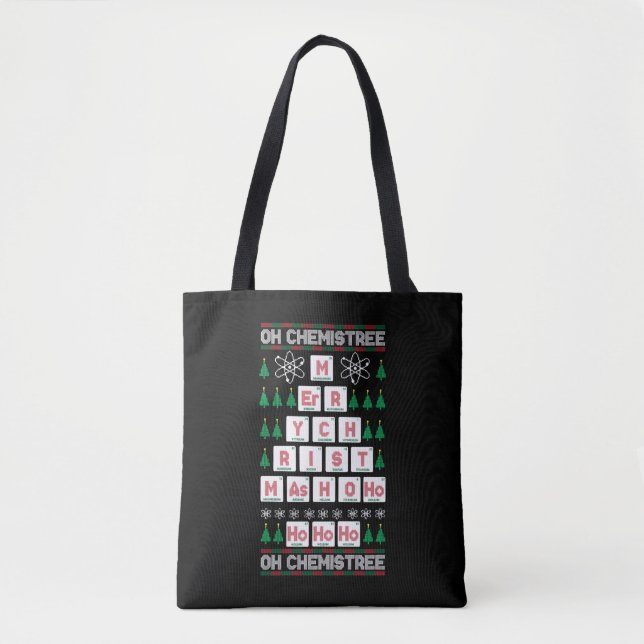 Tote Bag oh chimiste Chimiste Science Noël (Devant)