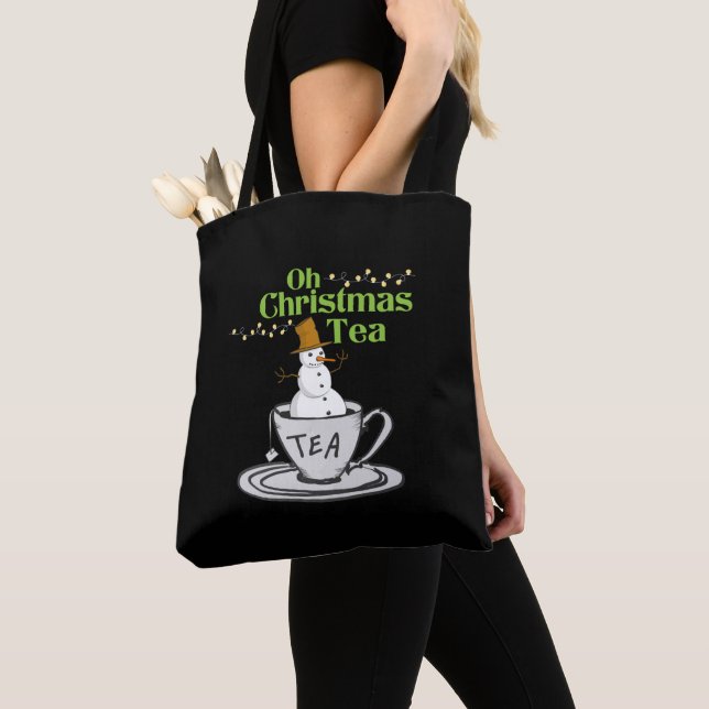 Tote Bag Oh Christmas Tea - Tea Lover Noël (De près)