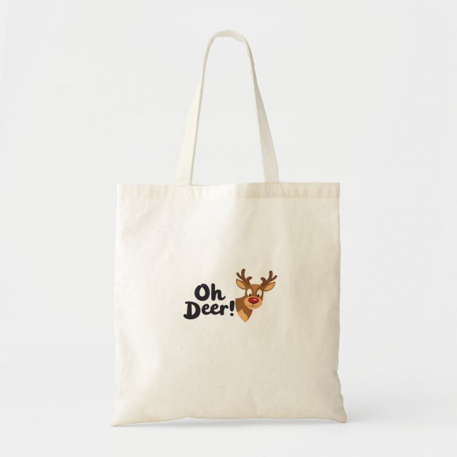 Tote Bag Oh Deer Modern Aesthetic Style (Devant)