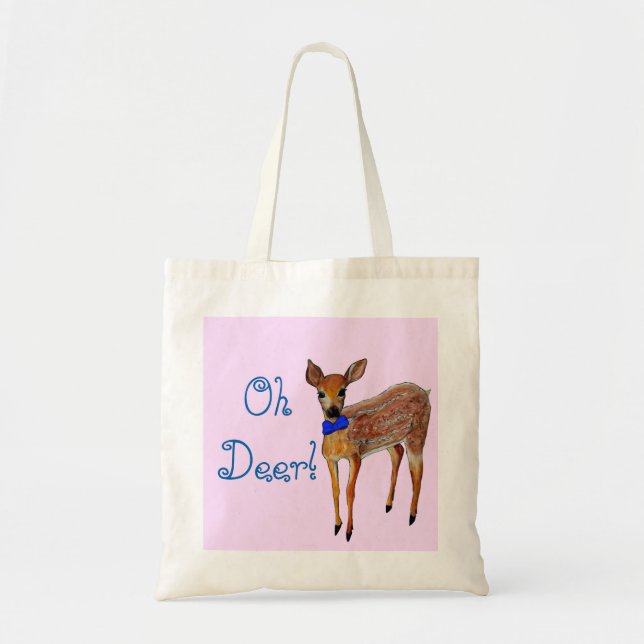 Tote Bag "Oh faon Fourre-tout de cerfs communs" (Devant)