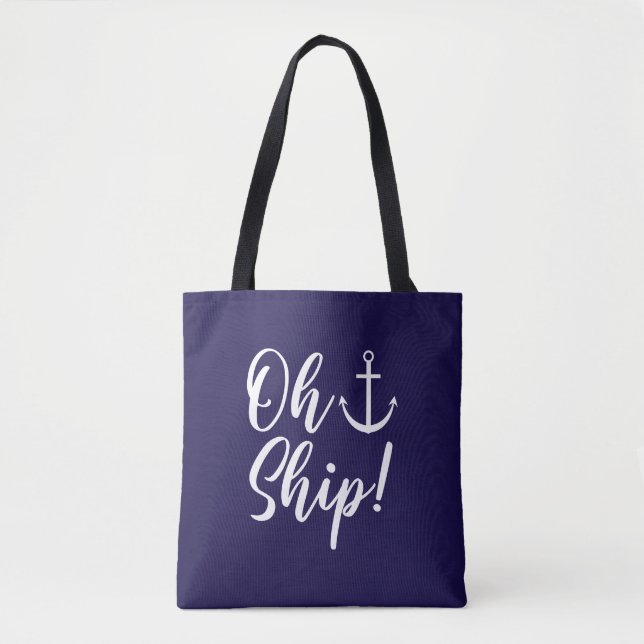 Tote Bag Oh, le vaisseau ! Nautical (Devant)