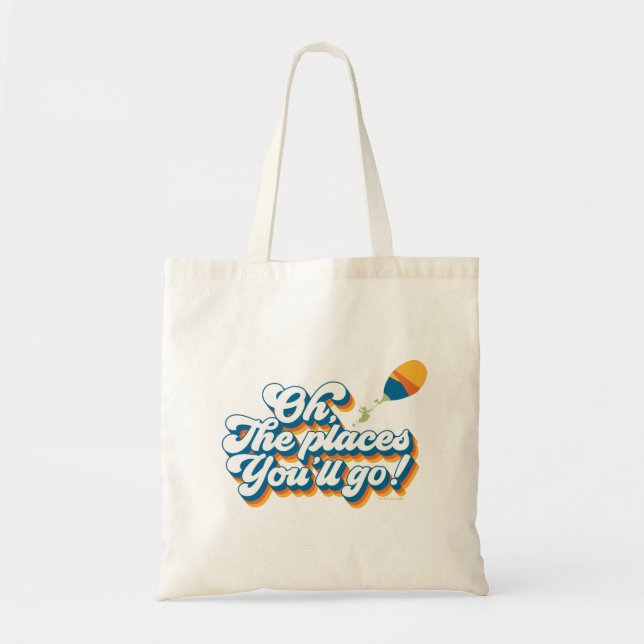 Tote Bag Oh, les endroits où vous irez ! Citation avec ball (Devant)