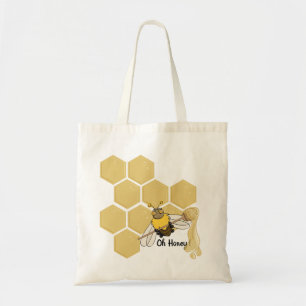 Tote Bag Oh mon coeur ! Caricature Bee Fourre-tout