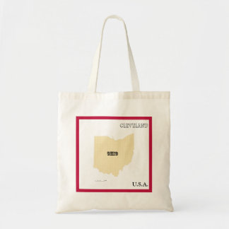 Tote Bag - Ohio State Map with City
