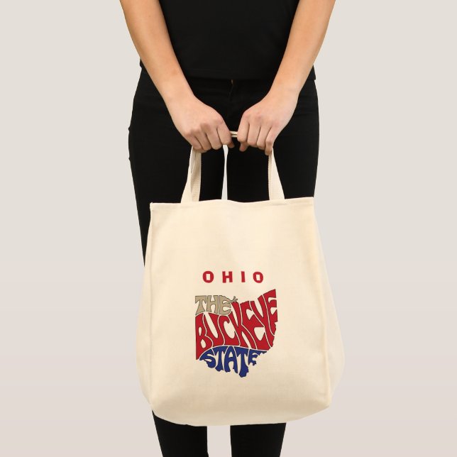 Tote Bag Ohio surnom Word Art (Devant (produit))