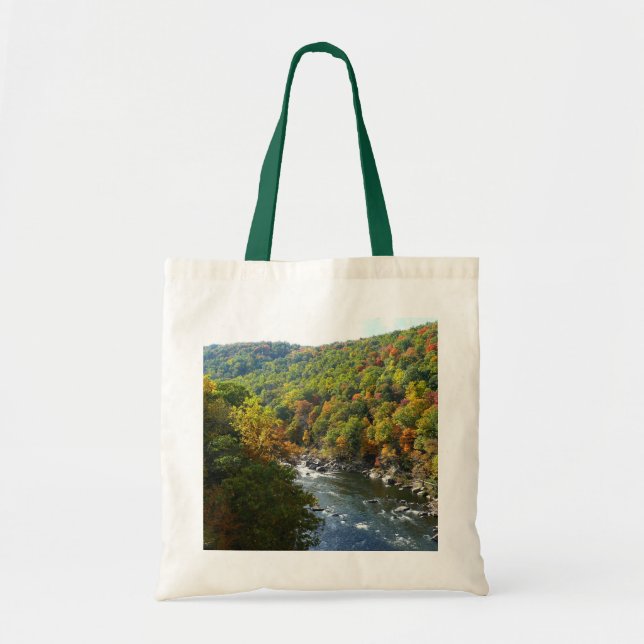 Tote Bag Ohiopyle River à l'automne II Pennsylvanie Automne (Devant)