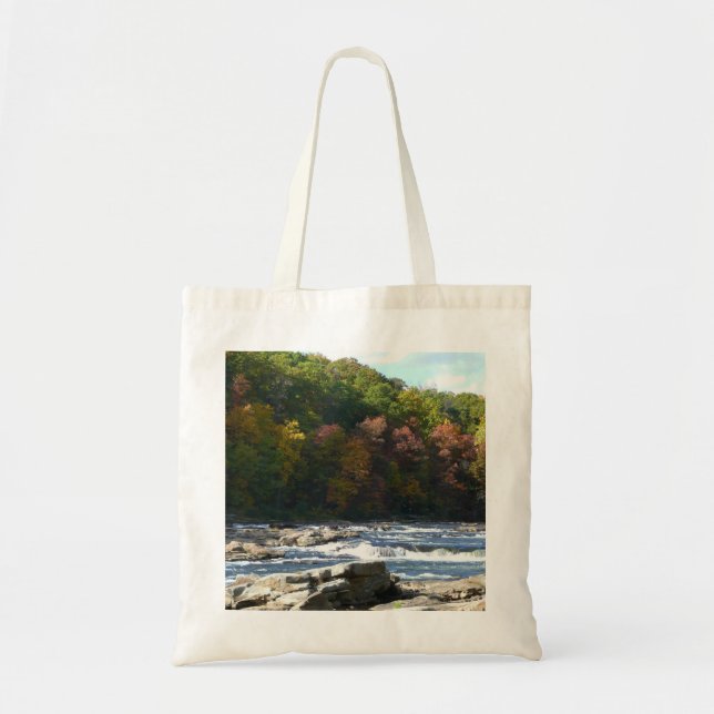 Tote Bag Ohiopyle River Rapids à l'automne Pennsylvanie Aut (Devant)