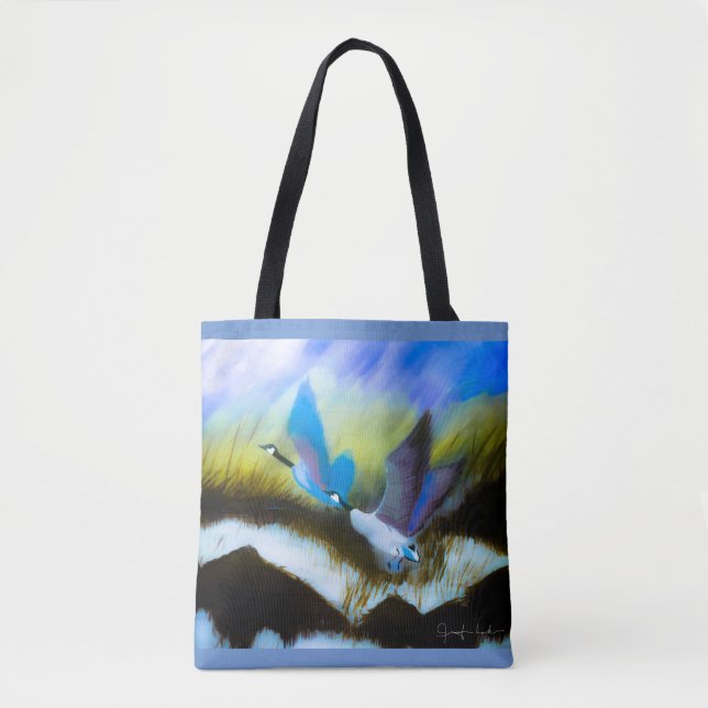 Tote Bag Oie bleue (Devant)