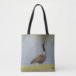 Tote Bag Oie par l'étang Fourre-tout