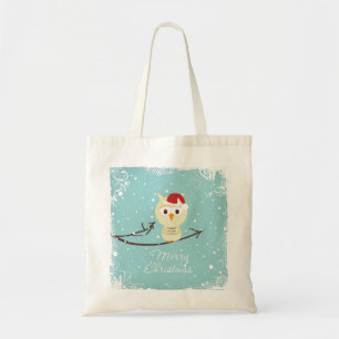 Tote Bag Oiseau Beige Avec Casquette Rouge