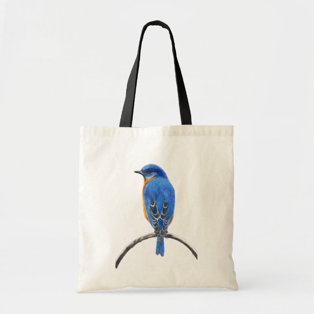 Tote Bag Oiseau bleu (Devant)