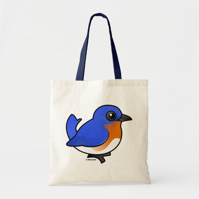 Tote Bag Oiseau bleu oriental mignon (Devant)