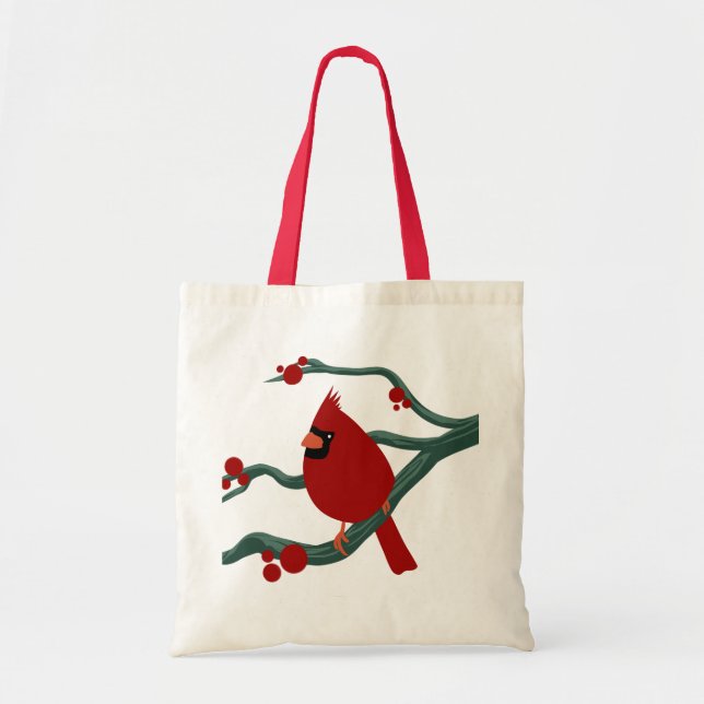 Tote Bag oiseau cardinal (Devant)